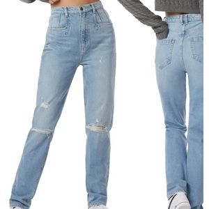 Favorite Daughter high waist straight leg jeans